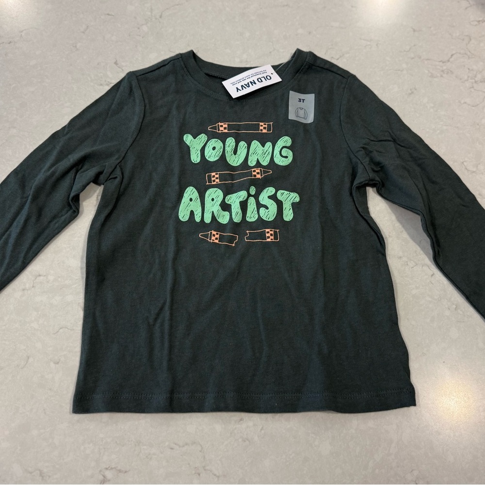 Old Navy Kids 'Young Artist' Graphic Tee - Black